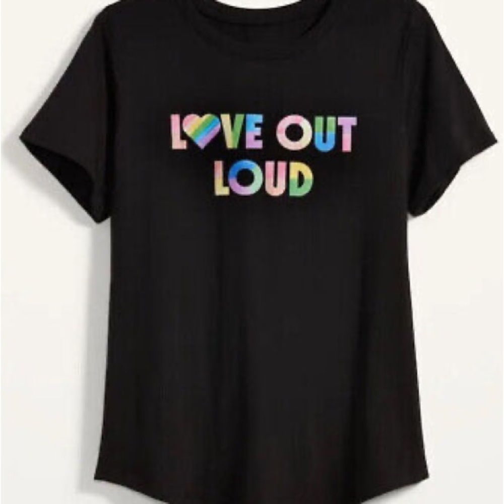 Pride Graphic Love Out Loud NWT